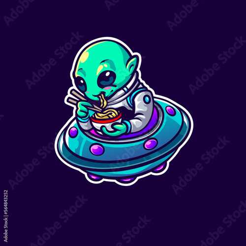 Alien Mascot for Gaming or Sport team (ID: 564843252)