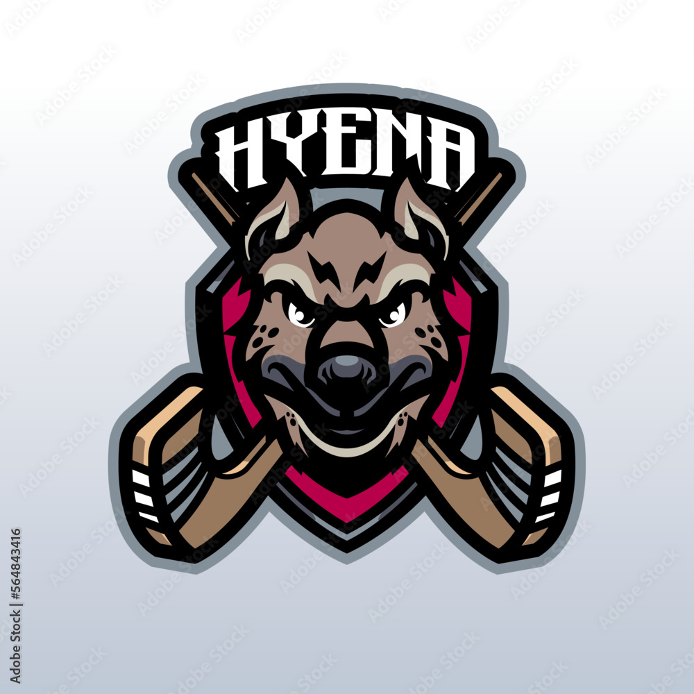 Hyena Mascot Logo for Hockey Team