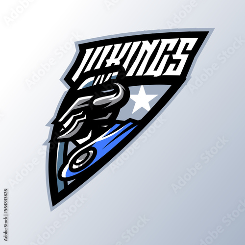 Vikings Mascot Logo for Hockey Team (ID: 564843626)