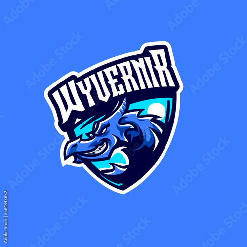 Wyvern Mascot Logo for Hockey Team (ID: 564843652)