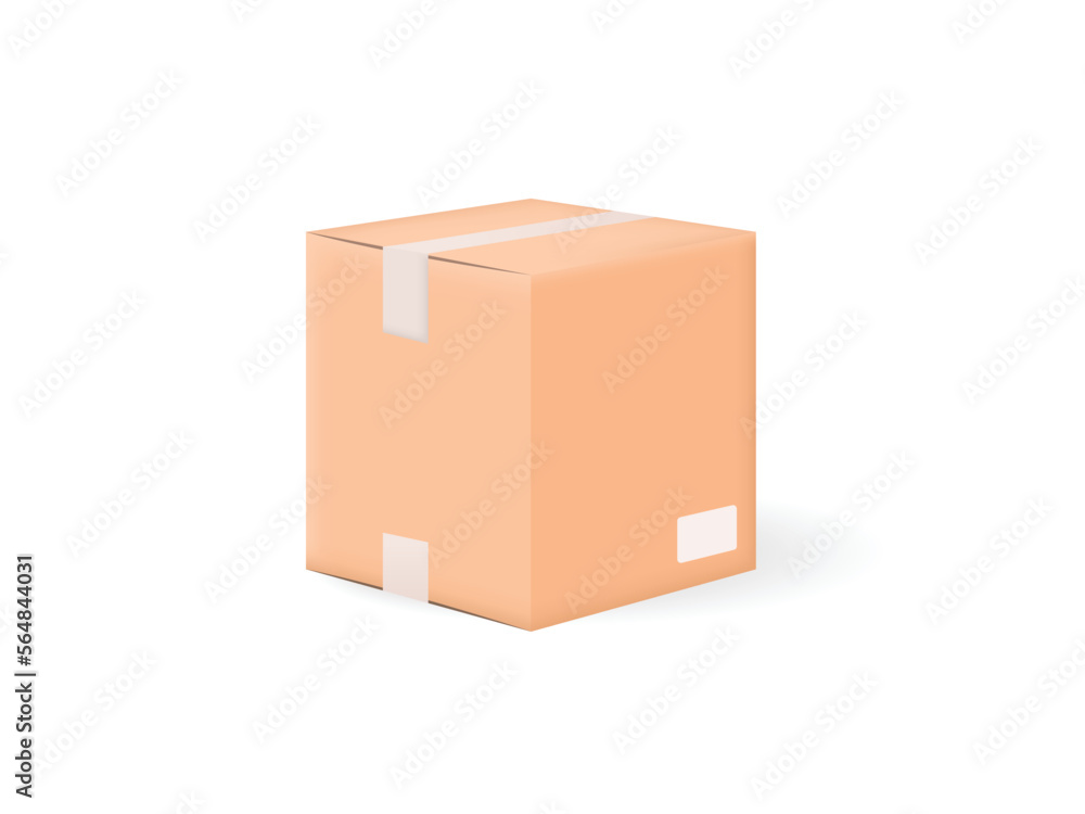 Carton package 3d mockup design vector illustration Carton package 3d mockup design vector illustration