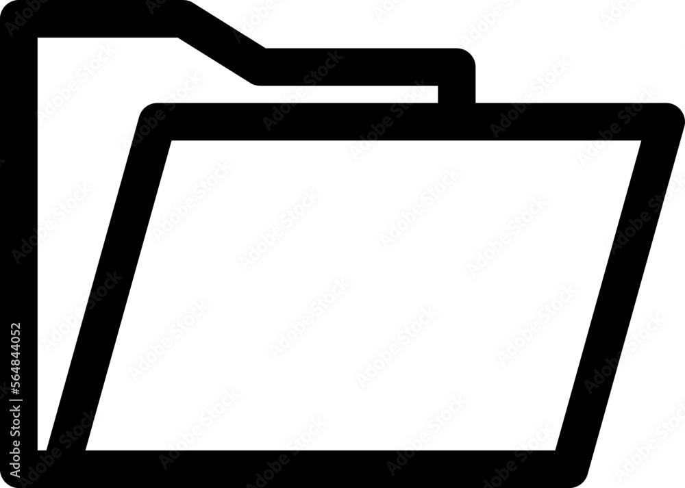 Folder - Line Vector Icon trendy style illustration on white background..eps Folder - Line Vector Icon trendy style illustration on white background..eps