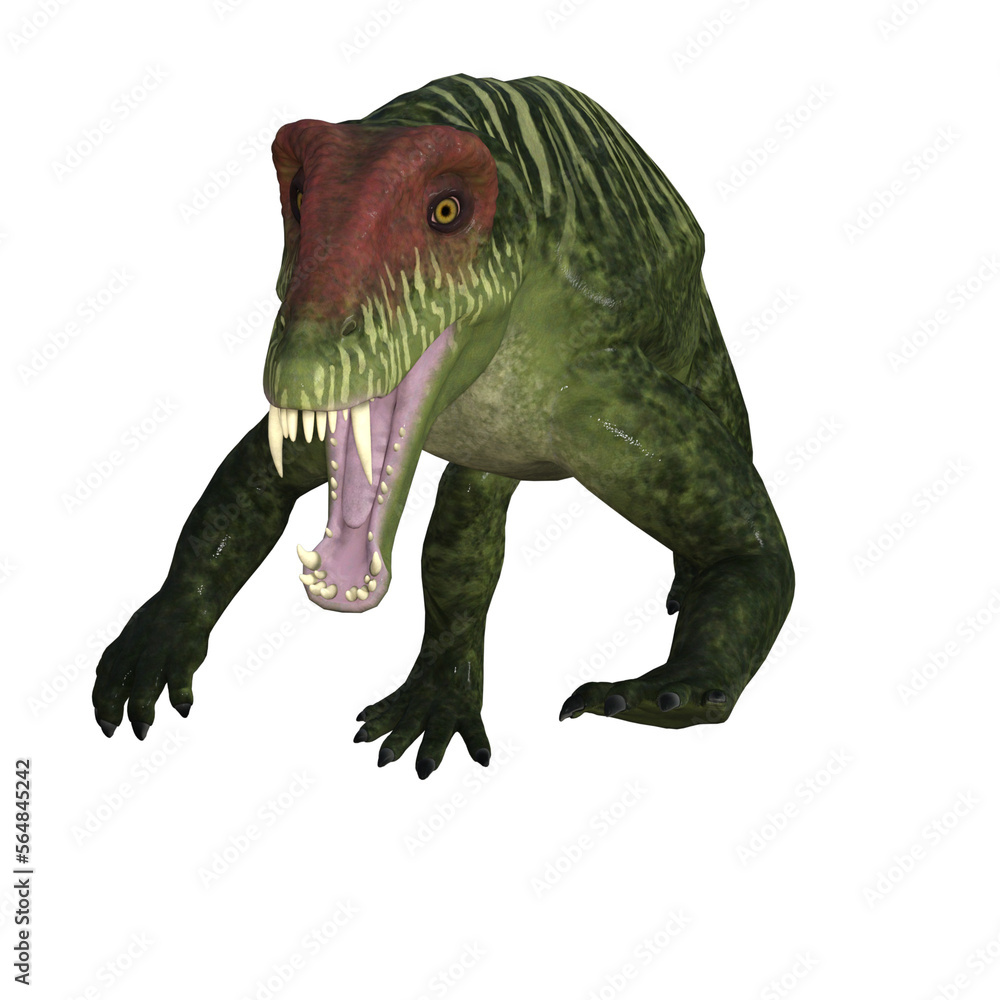 Doliosauriscus Dinosaur isolated 3d illustration
