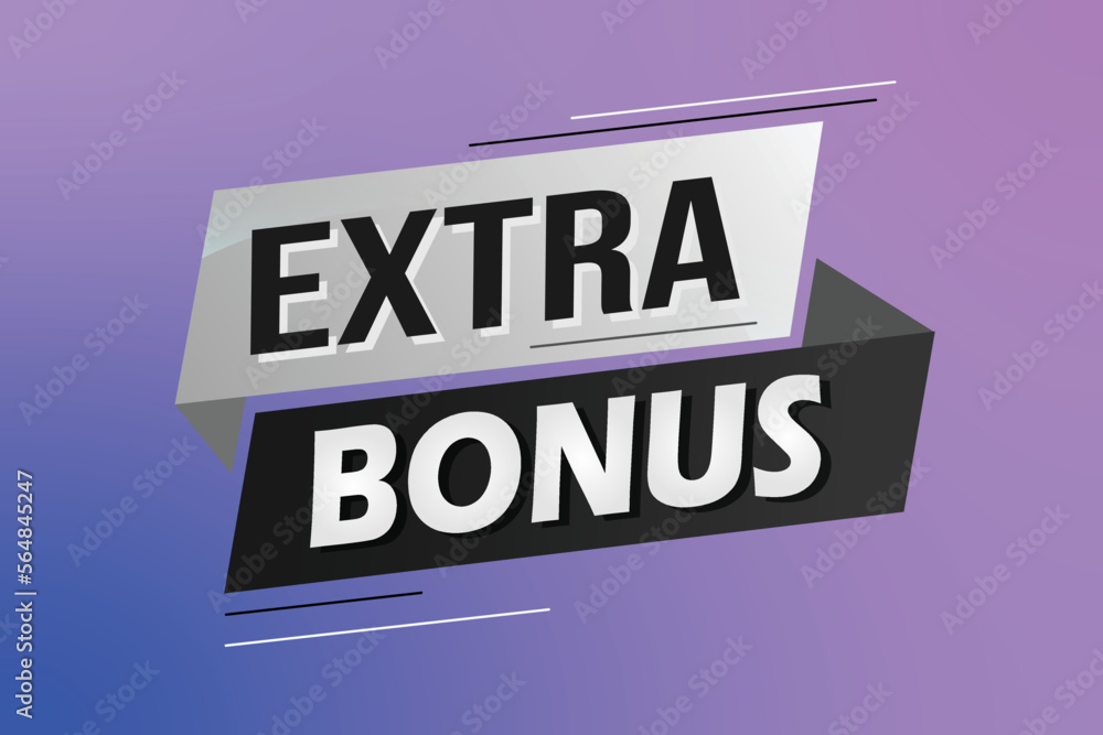 extra bonus word concept vector illustration with lines 3d style for social media landing page, template, ui, web, mobile app, poster, banner, flyer, background, gift card, coupon, label, wallpaper extra bonus word concept vector illustration with lines 3d style for social media landing page, template, ui, web, mobile app, poster, banner, flyer, background, gift card, coupon, label, wallpaper