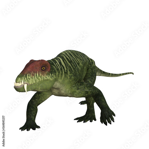 Doliosauriscus Dinosaur isolated 3d illustration © Blueinthesky