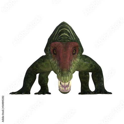 Doliosauriscus Dinosaur isolated 3d illustration