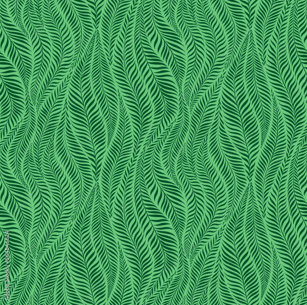 Luxury seamless pattern with palm leaves. Modern stylish floral background.