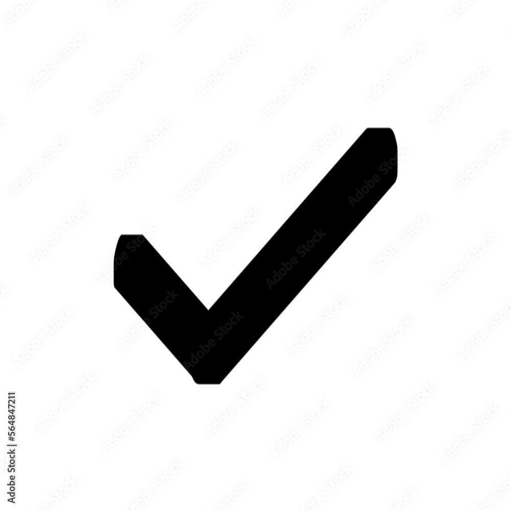 black check mark button with text no circle for web and others black check mark button with text no circle for web and others
