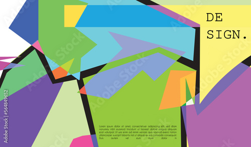 Colorful abstract geometric and fluid banner template for marketing promotion material. Giveaway, cash back, gift card, and member card bonus design template.