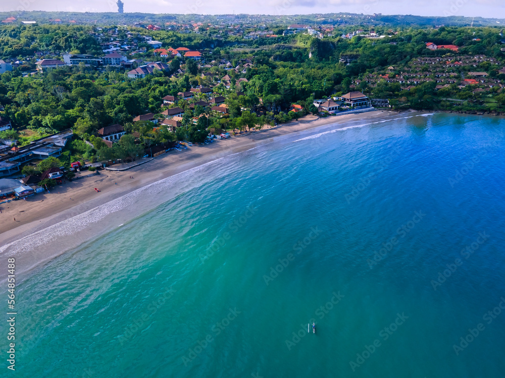 Aerial view of Jimbaran beach