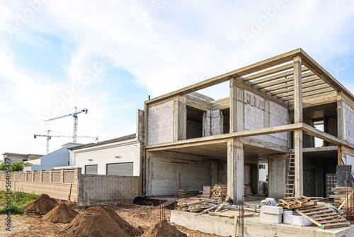 View of unfinished cottage ...