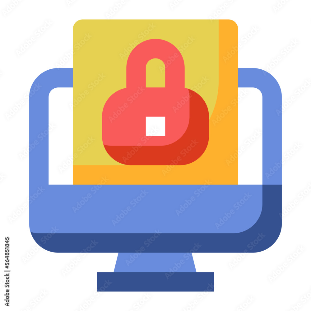 computer flat icon computer flat icon