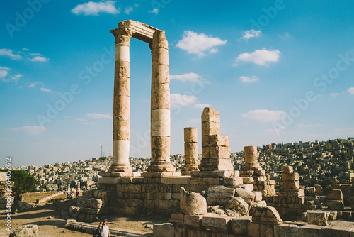 The Temple of Hercules at the Citadel in Amman photo