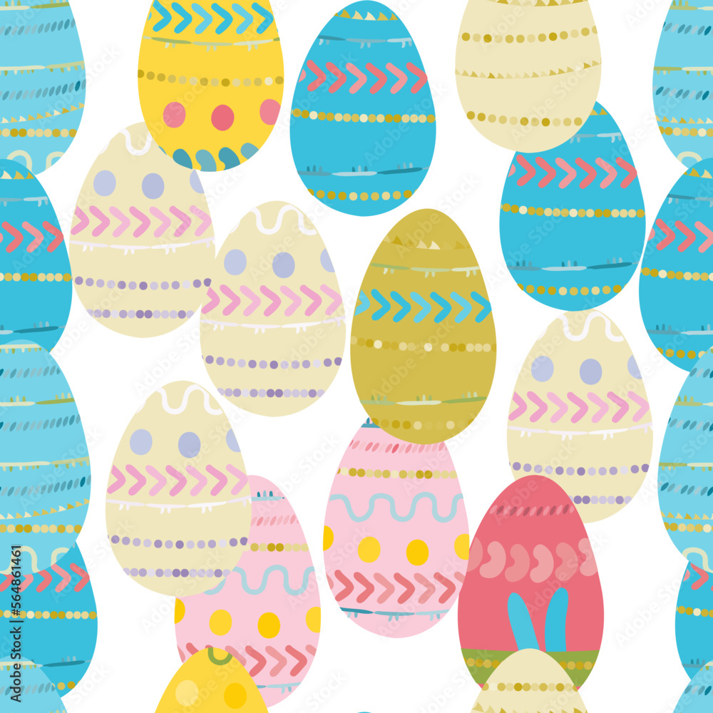 easter eggs vector seamless background easter eggs vector seamless background