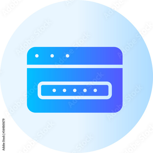 password gradient icon