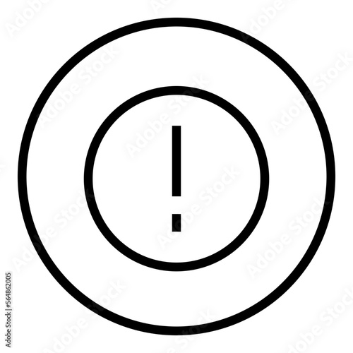 Alert Circular line icon