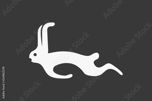 Illustration vector graphic of funny rabbit
