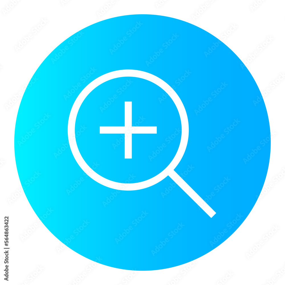 Zoom In Circular gradient icon Zoom In Circular gradient icon