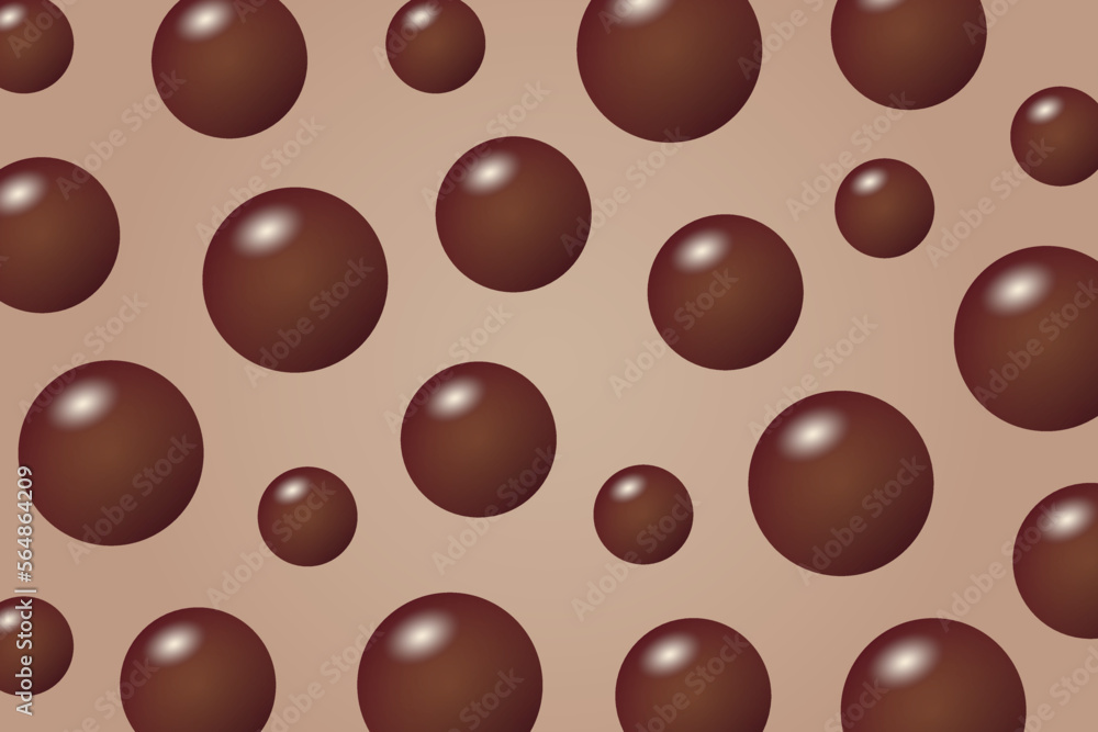 Fototapeta premium Chocolate balls background
