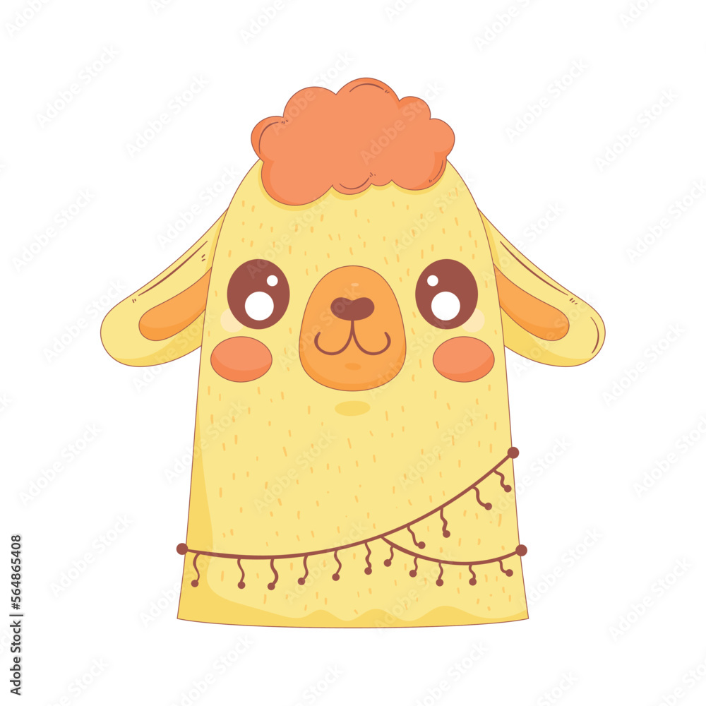 Fototapeta premium llama perubian animal