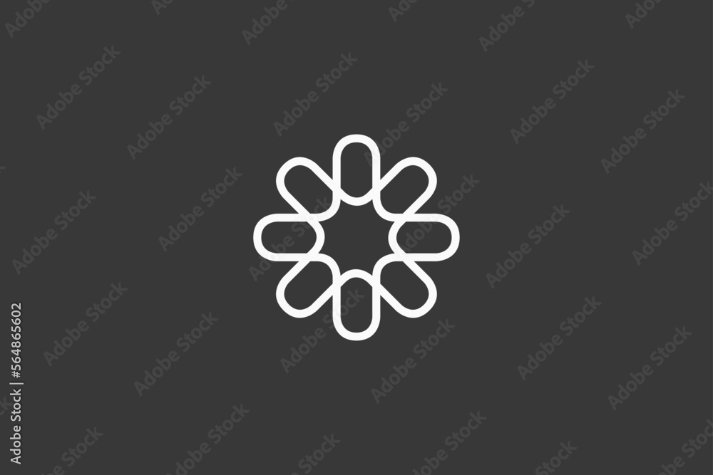 Illustration vector graphic of round abstract geometric Illustration vector graphic of round abstract geometric