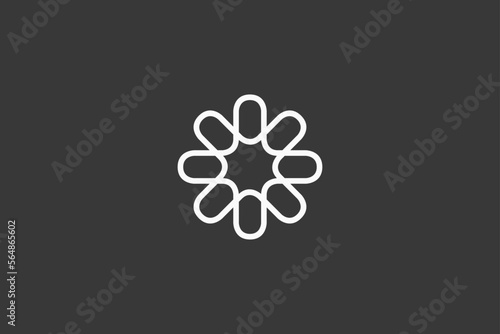 Illustration vector graphic of round abstract geometric