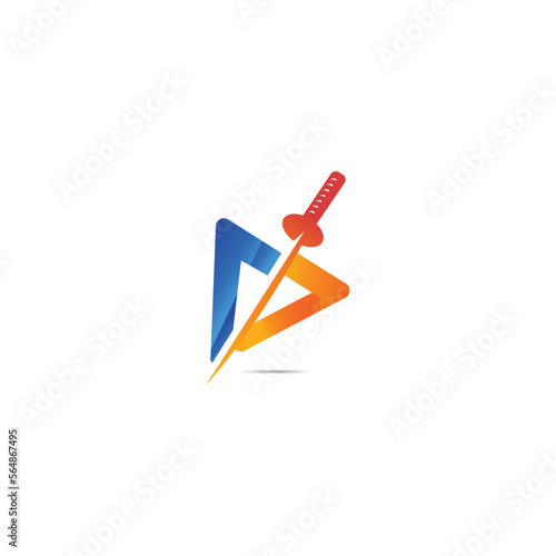Director cut media Logo, modern logo for a media company, creative company logo, start-up company