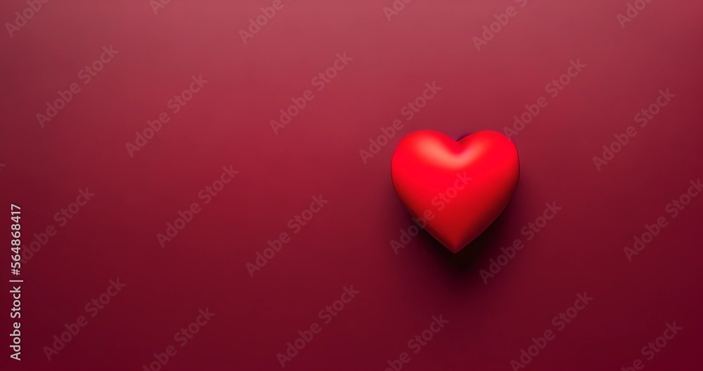 heart shape on background, illustration, Generative AI
