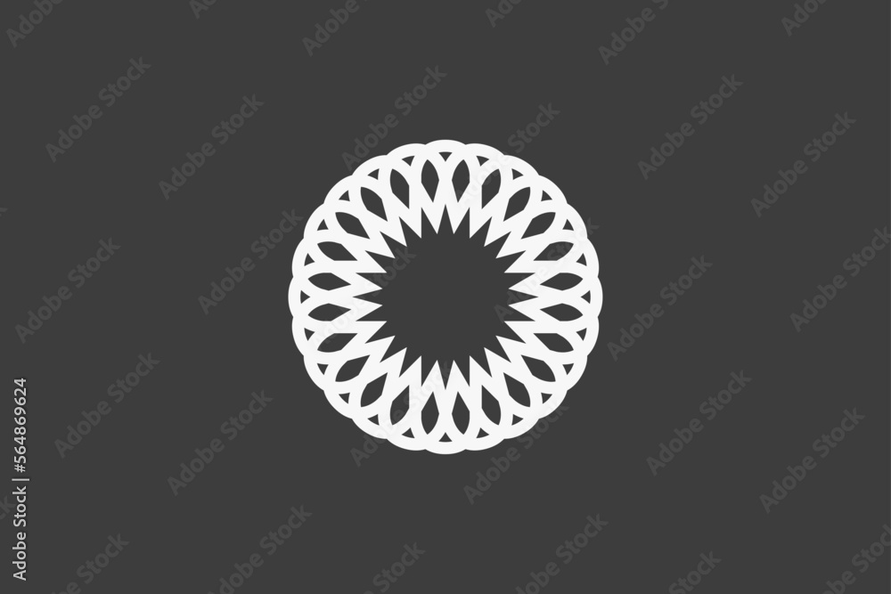 Illustration vector graphic of abstract circle motif