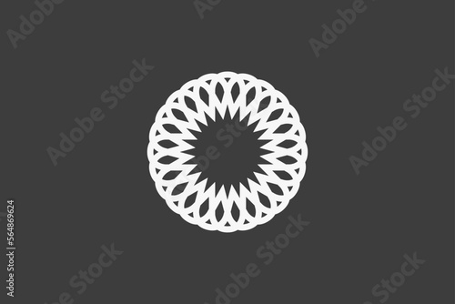 Illustration vector graphic of abstract circle motif