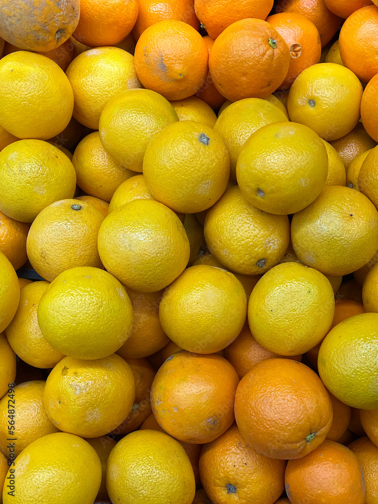 A heap of fresh organic oranges A heap of fresh organic oranges