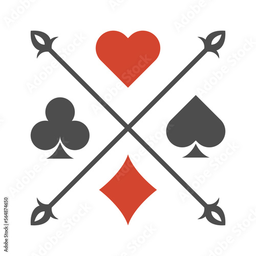 Gambling icon logo design