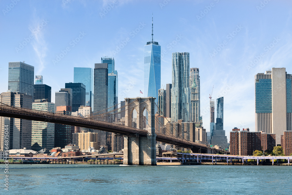 The Brooklyn Bridge and Manhattan The Brooklyn Bridge and Manhattan