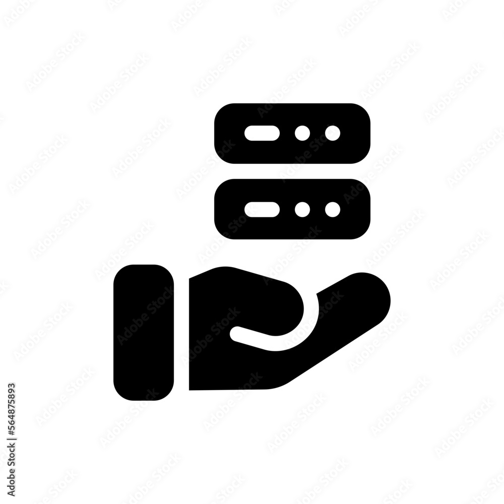 hosting glyph icon hosting glyph icon