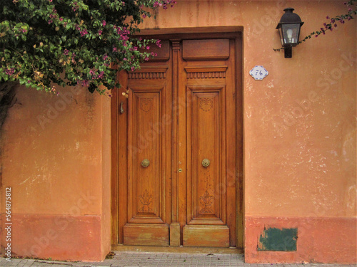old door in a wall
