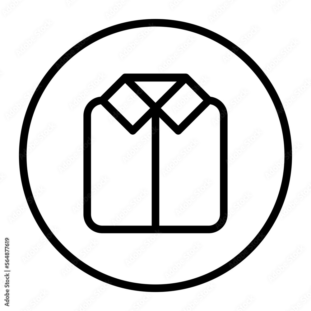 Clothes Circular line icon Clothes Circular line icon