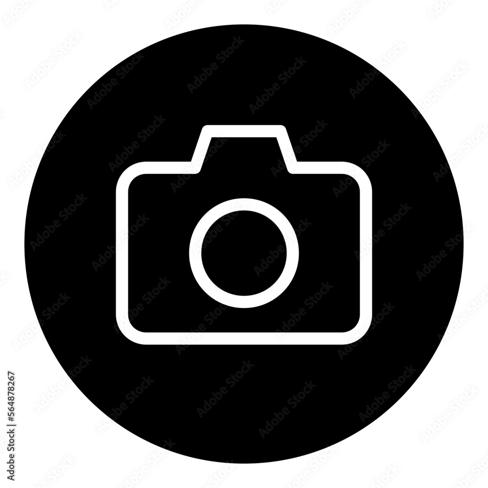 Photography Circular glyph icon Photography Circular glyph icon