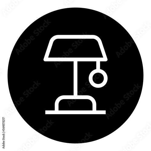 Lamp Circular glyph icon