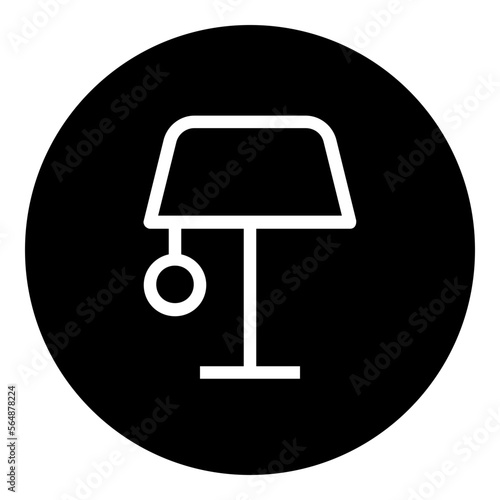 Lightbulb Circular glyph icon © stockes design
