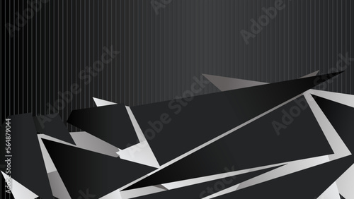 Gray abstract gradient HD background with lines. Clip art illustration.