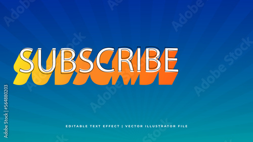 Editable text style effect - Summer theme style.