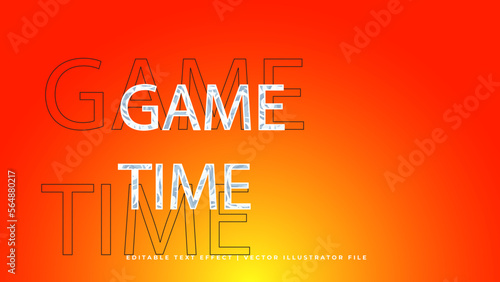 Editable text style effect - Summer theme style.