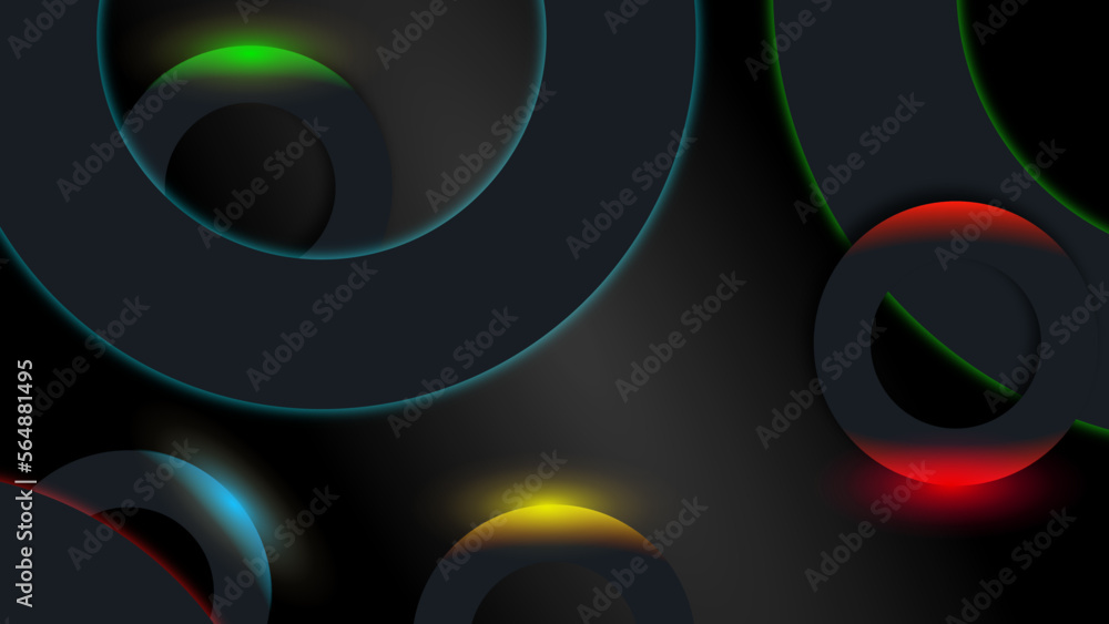 Abstract neon background. Black Vector Illustration Abstract neon background. Black Vector Illustration