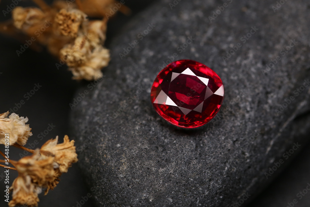 RUBY Red Gemstone Beauty Shot RUBY Red Gemstone Beauty Shot
