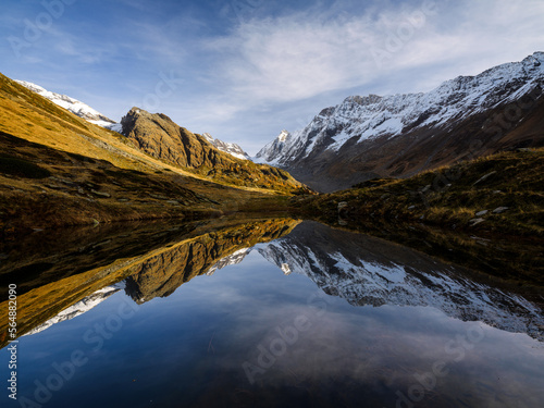 Guggisee mountain lake photo