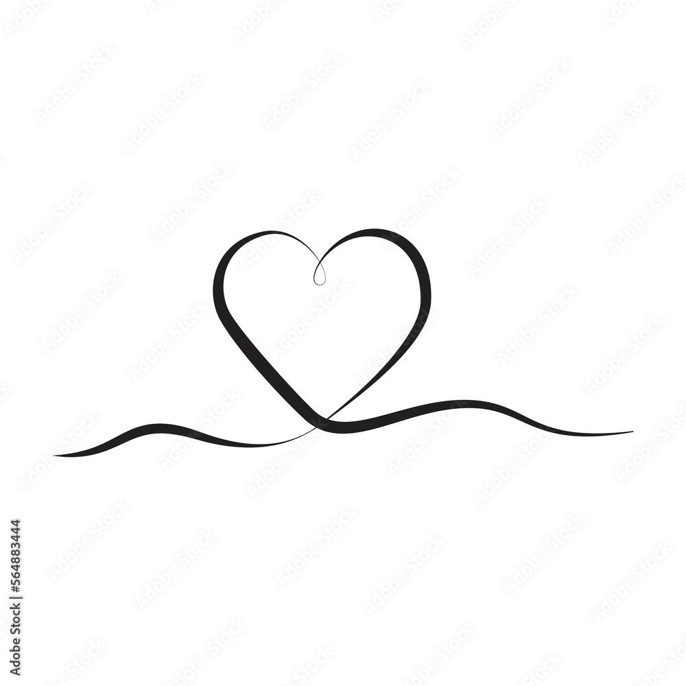 Continuous line drawing of two cute and sweet hearts. Minimalist love symbol. For Valentine's Day greeting cards, lover's birthday, love greetings for couples. love in doodle style. Continuous line drawing of two cute and sweet hearts. Minimalist love symbol. For Valentine's Day greeting cards, lover's birthday, love greetings for couples. love in doodle style.