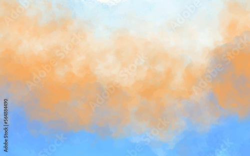 Background Watercolor Landscape, Watercolor Painting, Watercolor Sky, Watercolor Abstract, Watercolor Dreamscape.