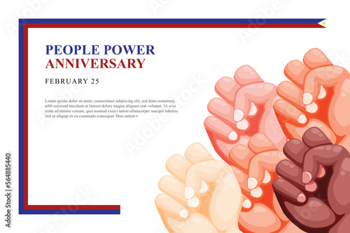 People Power Anniversary background.