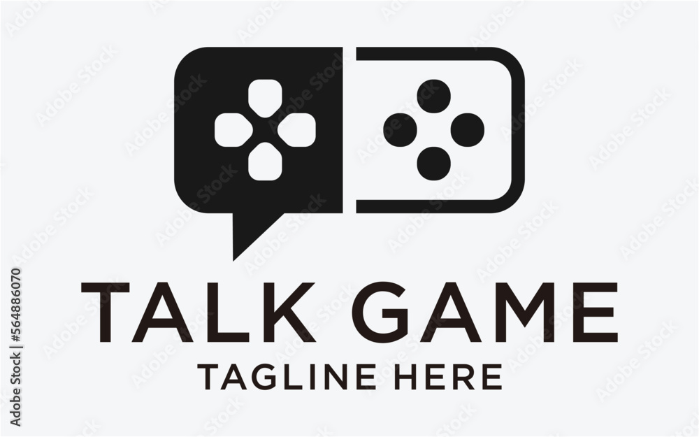 logo design chat talk and game template logo design chat talk and game template