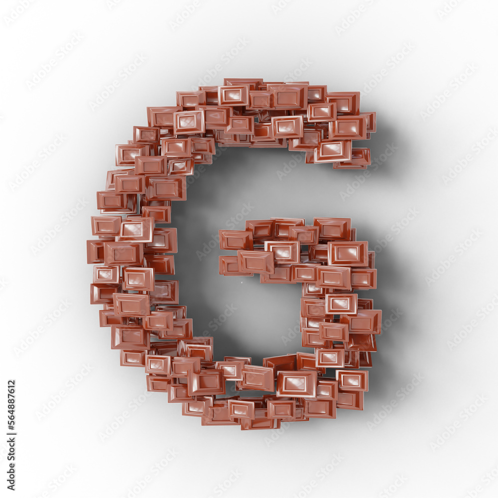 3D render of alphabet text made of chocolate isolated on transparent background 3D render of alphabet text made of chocolate isolated on transparent background